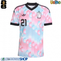 Maglie da calcio Belgio Timothy Castagne #21 Seconda Maglia Mondiali 2026  Manica Corta